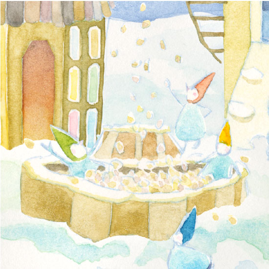 雨つぶぽつぽつ